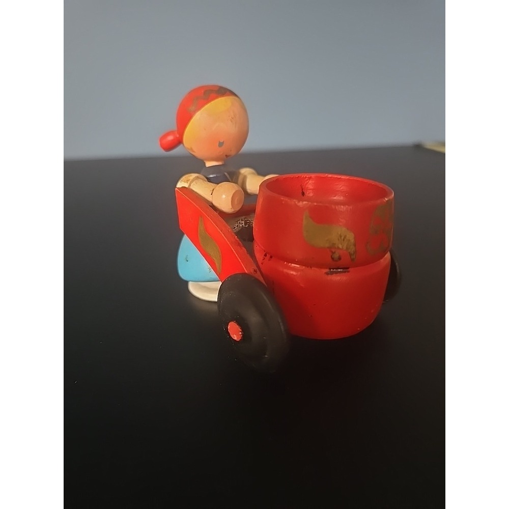 Vintage Wood Toothpick Holder Vintage Wooden Doll Toothpick Holder Kitchen Decor